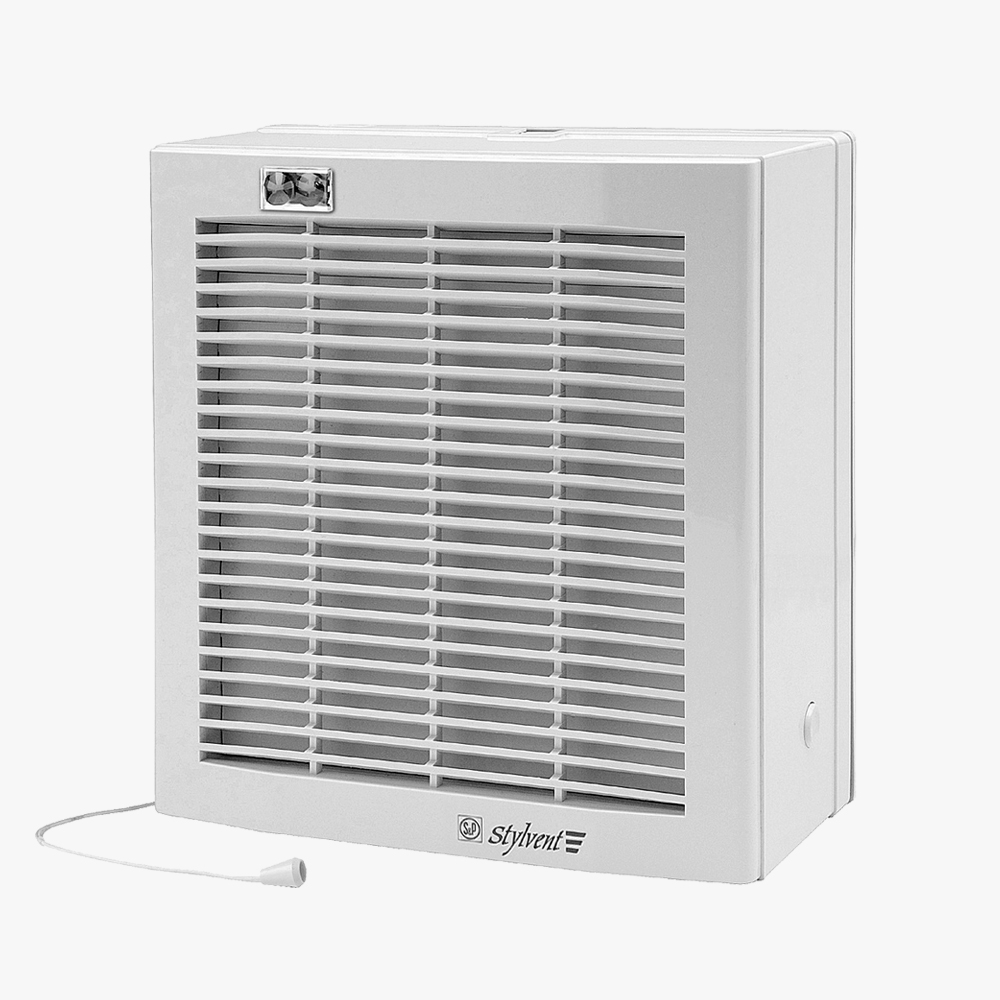 Axialis ablak- es fali ventilator zsaluval, termeszetes szelloztetesi ...